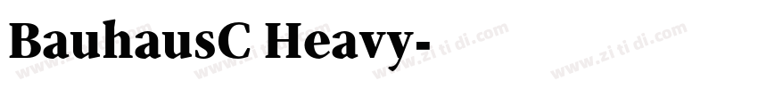 BauhausC Heavy字体转换